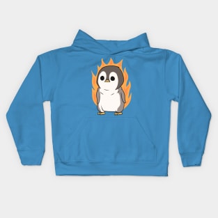 Jimmy the flammable penguin Kids Hoodie